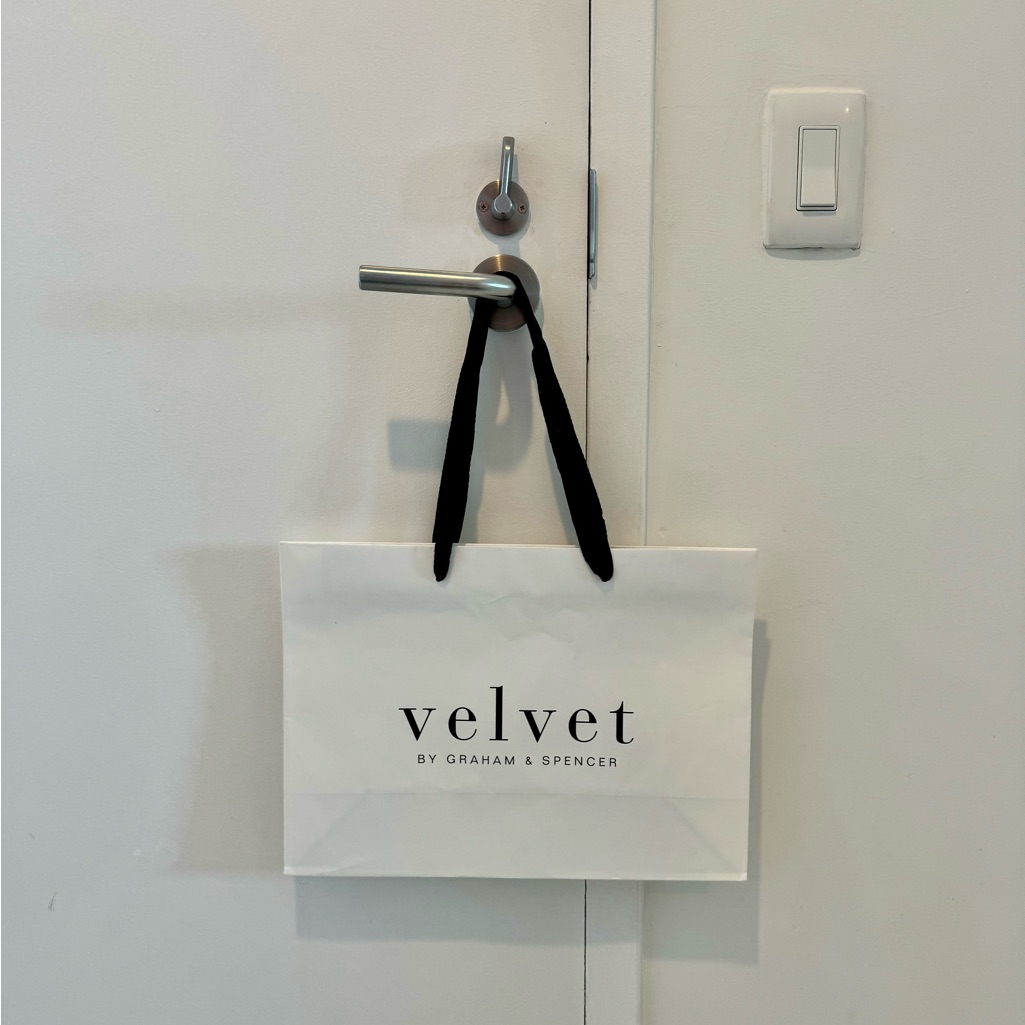 Velvet Shopping Bag
